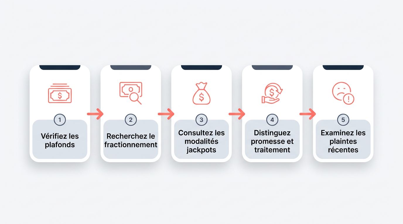 Points à vérifier pour évaluer la fiabilité des retraits élevés.